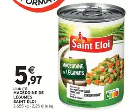 Intermarché Hyper Saint eloi macédoine de légumes offre