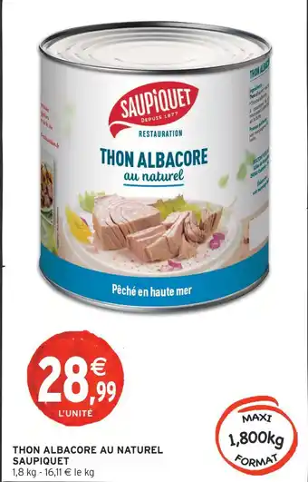 Saupiquet thon albacore au naturel