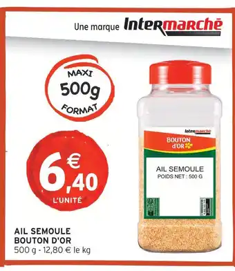 Bouton d'or ail semoule