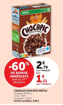 Super U Nestle céréales chocapic offre
