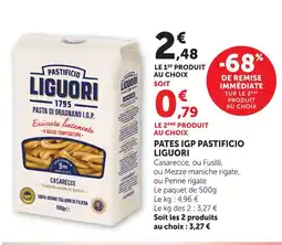 Super U Pâtes igp pastificio liguori offre
