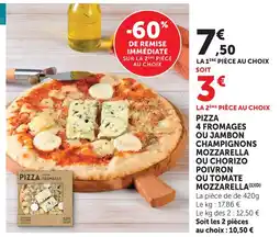 Super U Pizza 4 fromages offre