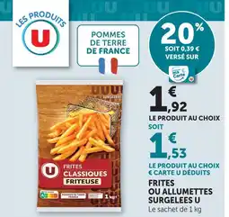 Super U U frites classiques friteuse offre
