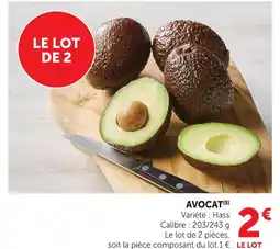 Super U Avocat hass offre