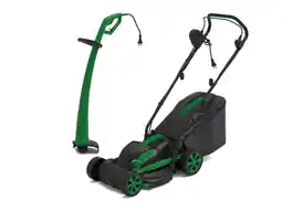 Jardiland Kit tondeuse électrique filaire + coupe-bordures électrique offre