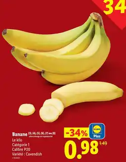 Lidl Banane offre