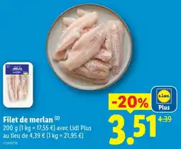 Lidl Lidl filet de merlan offre