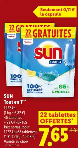 Lidl Sun tout en 1 offre