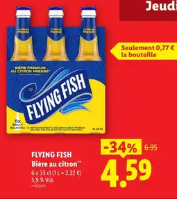 Lidl Flying fish bière au citron offre