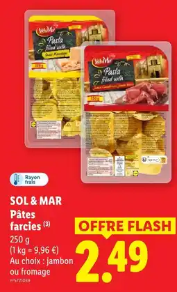 Lidl Sol & mar pâtes farcies offre