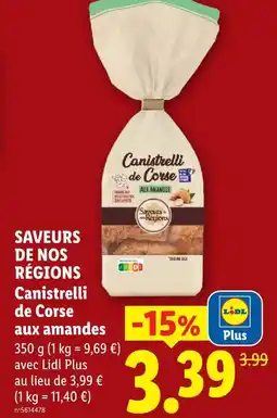 Lidl Sauveurs de nos régions canistrelli de corse aux amandes offre