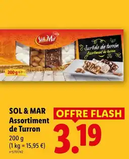 Lidl Sol & mar assortiment de turron offre