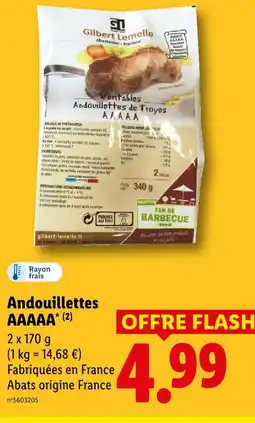 Lidl Gilbert lemelle andouillettes aaaaa offre