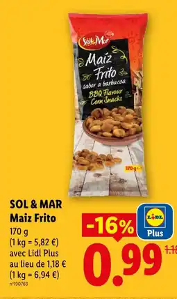 Lidl Sol & mar maiz frito offre