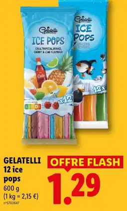 Lidl Gelatelli 12 ice pops offre
