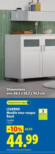 Lidl Meuble sous-vasque basel offre