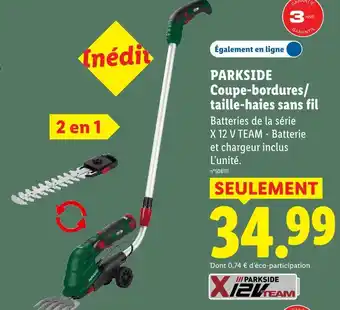 Lidl Parkside coupe-bordures/tailles-haies sans fil offre