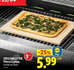 Lidl Grillmeister pierre à pizza offre