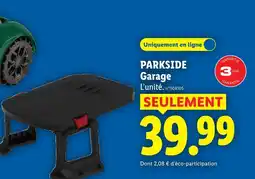 Lidl Parkside garage offre