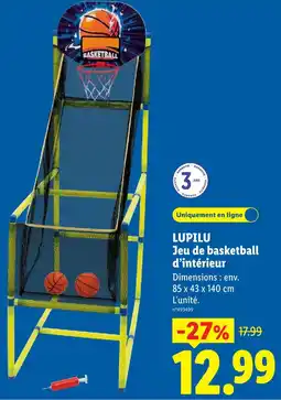 Lidl Lupilu jeu de basketball d’intérieur offre