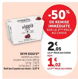 U Express Siggi's skyr offre
