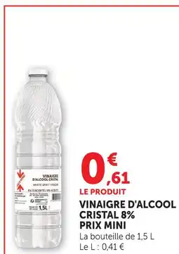 U Express Prix mini vinaigre d'alcool cristal 8% offre