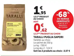 U Express Puglia sapori taralli offre
