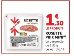 U Express Rosette prix mini offre