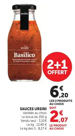U Express Ursini sauce offre