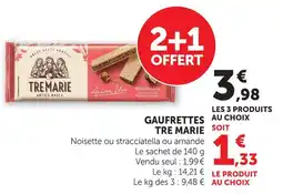 U Express Tre marie gaufrettes offre