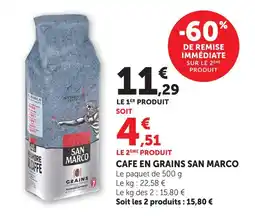U Express San marco cafe en grains offre