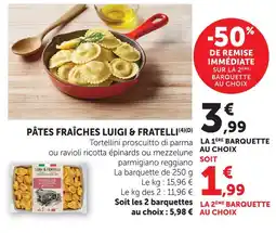 U Express Luigi & fratelli pâtes fraîches offre