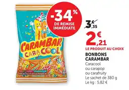 U Express Carambar bonbons offre