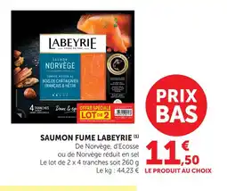 U Express Labeyrie saumon fumé offre