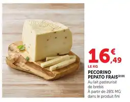 U Express Pecorino pepato frais offre