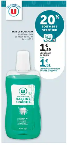U Express U bain de bouche offre