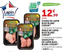 U Express Bleu blanc coeur cuisse de lapin offre