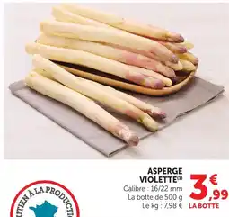 U Express Asperge violette offre