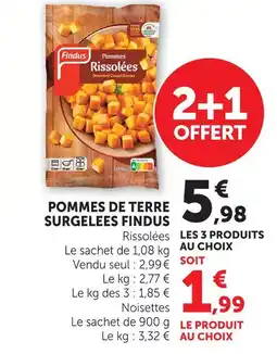 U Express Findus pommes de terre surgelées offre