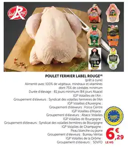 U Express Poulet fermier label rouge offre