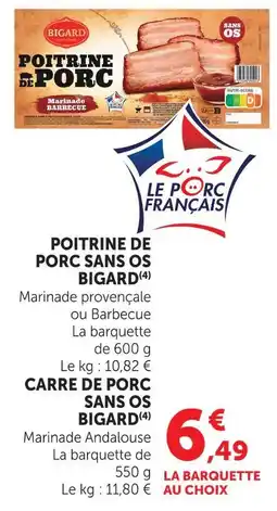 U Express Bigard poitrine de porc sans os offre