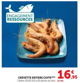 U Express Crevette entière cuite offre