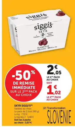 U Express Siggi's skyr offre