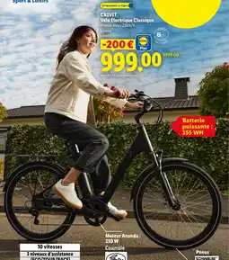 Lidl CRIVIT Vélo Électrique Classique offre