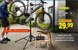 Lidl CRIVIT Pied d'atelier pour vélo offre
