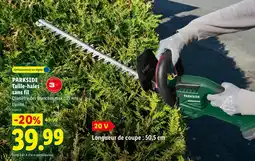 Lidl PARKSIDE Taille-haies sans fil offre
