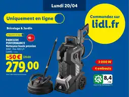 Lidl PARKSIDE PERFORMANCE Nettoyeur haute pression offre
