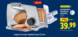 Lidl SILVERCREST Trancheuse électrique offre