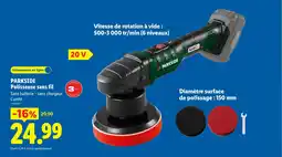 Lidl PARKSIDE Polisseuse sans fil offre