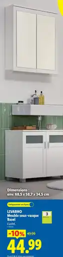 Lidl LIVARNO Meuble sous-vasque Basel offre